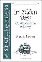 In Olden Days SAB choral sheet music cover